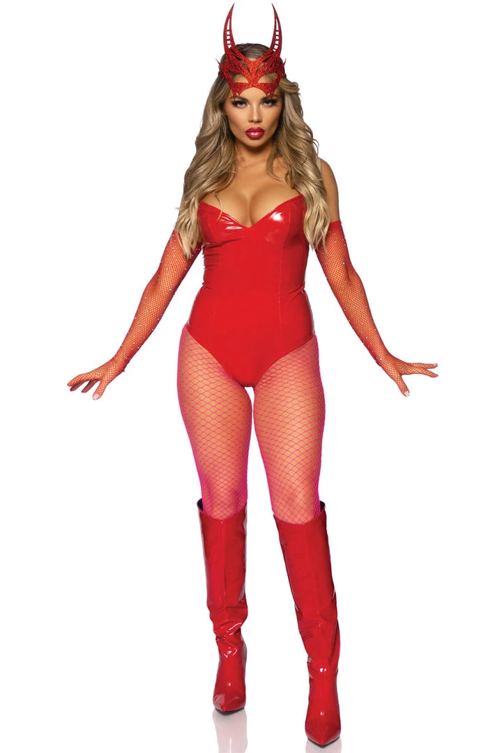 Leg Avenue Boned Vinyl Bodysuit 3 Leg Avenue Boned Vinyl Bodysuit