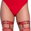 Leg Avenue Dual Strap Wet Look Leg Garters