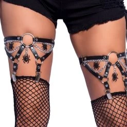Leg Avenue Accessories Chains And Spiders Leg Garters