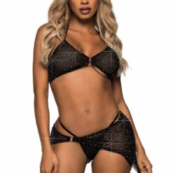 Leg Avenue Euphoric Sparkle Bra Set