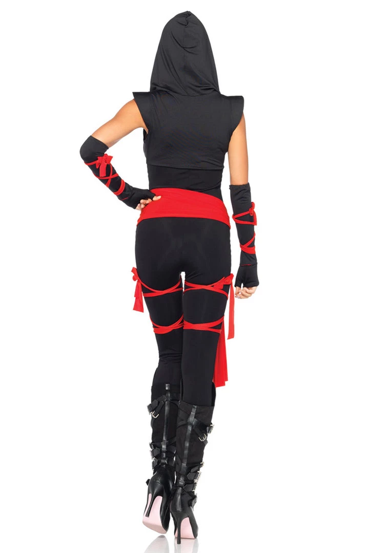 Leg Avenue Deadly Ninja Costume With Face Mask 5 Leg Avenue Deadly Ninja Costume With Face Mask