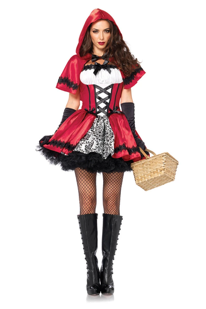Leg Avenue Sexy Halloween Costumes Gothic Red Riding Hood Costume 3 Leg Avenue Sexy Halloween Costumes Gothic Red Riding Hood Costume