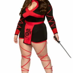 Leg Avenue Plus Size Dragon Ninja Costume 8 Leg Avenue Plus Size Dragon Ninja Costume
