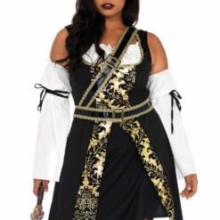 Leg Avenue Plus Size Black Sea Buccaneer Costume 5 Leg Avenue Plus Size Black Sea Buccaneer Costume