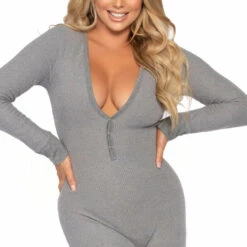 Leg Avenue Long John Romper Lingerie