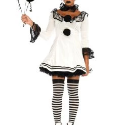 Leg Avenue Sexy Halloween Costumes Black And White Clown Costume