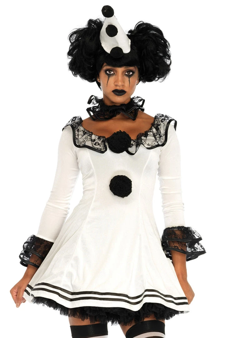 Leg Avenue Sexy Halloween Costumes Black And White Clown Costume 2 Leg Avenue Sexy Halloween Costumes Black And White Clown Costume
