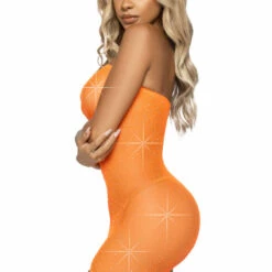 Leg Avenue Lingerie Sparkle Net Tube Dress