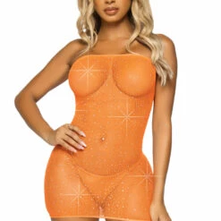 Leg Avenue Lingerie Sparkle Net Tube Dress