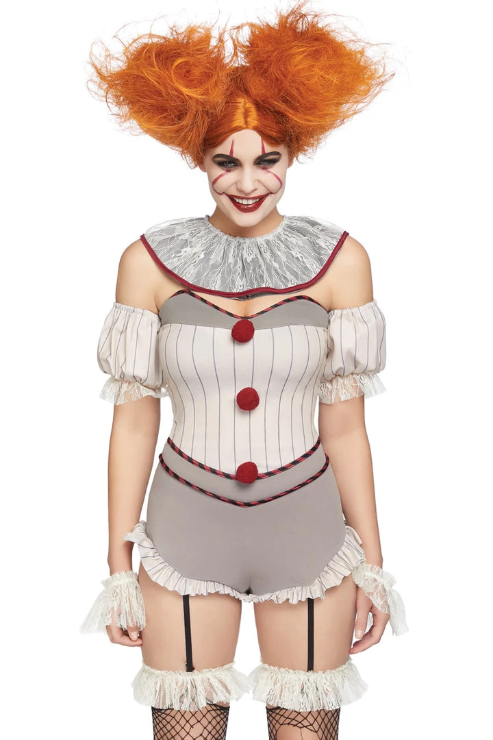 Leg Avenue Killer Sewer Clown Costume Sexy Halloween Costumes 3 Leg Avenue Killer Sewer Clown Costume Sexy Halloween Costumes