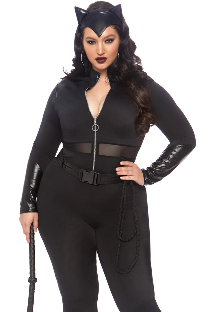 Leg Avenue Plus Size Sultry Supervillain Costume 1 Leg Avenue Plus Size Sultry Supervillain Costume
