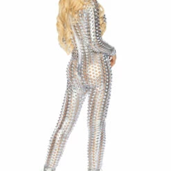 Leg Avenue Sexy Halloween Costumes Laser Cut Metallic Catsuit 14 Leg Avenue Sexy Halloween Costumes Laser Cut Metallic Catsuit