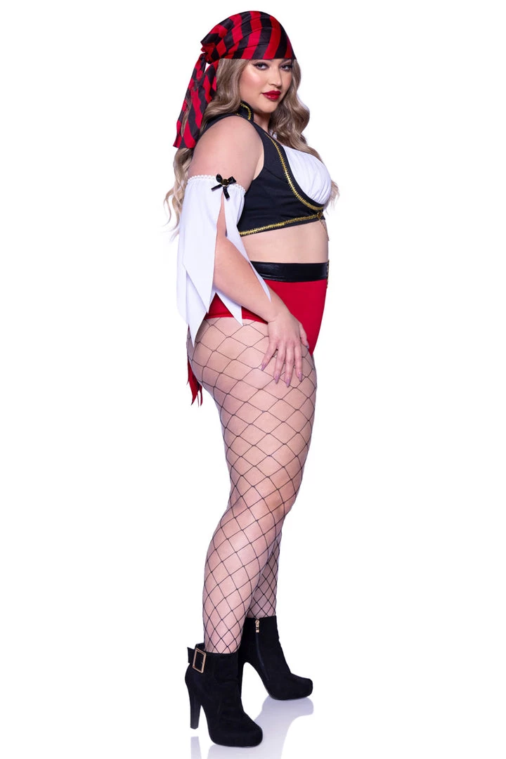 Leg Avenue Plus Size Wicked Wench Pirate Costume 4 Leg Avenue Plus Size Wicked Wench Pirate Costume