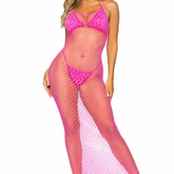 Leg Avenue Long Fence Net Gown Lingerie 18 Leg Avenue Long Fence Net Gown Lingerie