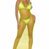 Leg Avenue Long Fence Net Gown Lingerie