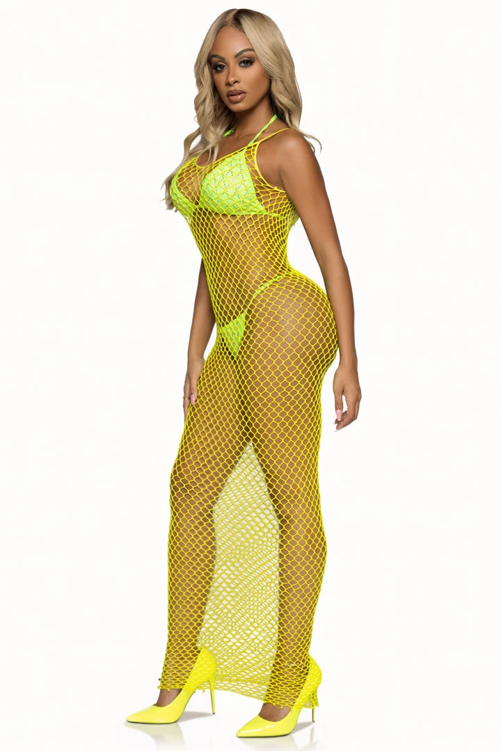 Leg Avenue Long Fence Net Gown Lingerie 2 Leg Avenue Long Fence Net Gown Lingerie
