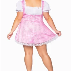 Leg Avenue Plus Size Pink Gingham Costume