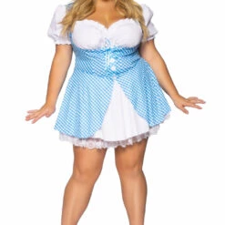 Leg Avenue Plus Size Blue Gingham Costume