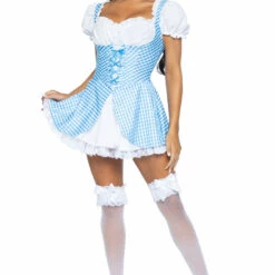 Leg Avenue Blue Gingham Costume Dress