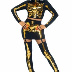Leg Avenue Golden Skeleton Costume