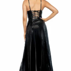Leg Avenue Black Vinyl Gown Clothing