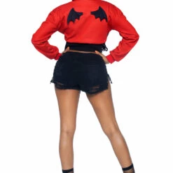 Leg Avenue Cropped Devil Hoodie Sexy Halloween Costumes