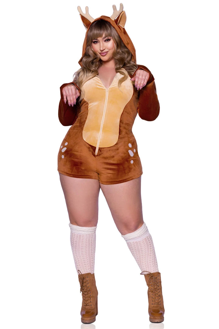 Leg Avenue Plus Size Comfy Fawn Costume 1 Leg Avenue Plus Size Comfy Fawn Costume