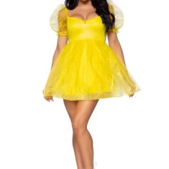 Leg Avenue Sexy Halloween Costumes Frosted Organza Princess Costume Dress