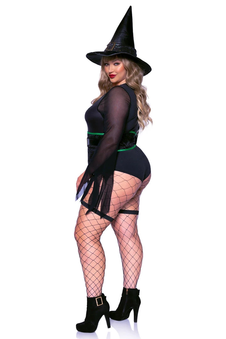 Leg Avenue Plus Size Broomstick Babe Costume 3 Leg Avenue Plus Size Broomstick Babe Costume