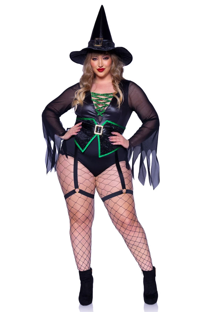 Leg Avenue Plus Size Broomstick Babe Costume 1 Leg Avenue Plus Size Broomstick Babe Costume