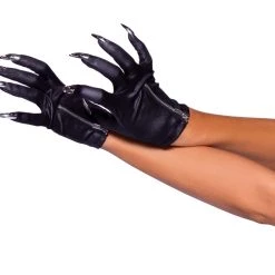 Leg Avenue Accessories Zip Up Claw Gloves