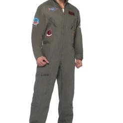 Leg Avenue Top Gun Men's Flight Suit Costume Sexy Halloween Costumes