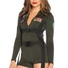 Leg Avenue Top Gun Women's Romper Costume