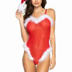 Roma Costume Lingerie Mrs. Claus' Secret Mesh Teddy