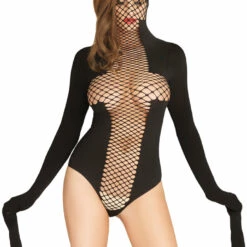 Leg Avenue Lingerie Net Masked Teddy
