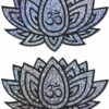 Pastease Silver Glitter Lotus Flower Pasties