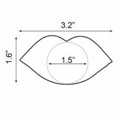 GE Apparel Black Lips Nipple Pasties 5 GE Apparel Black Lips Nipple Pasties