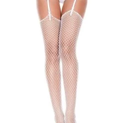 Music Legs Diamond Net Unfinished Stockings