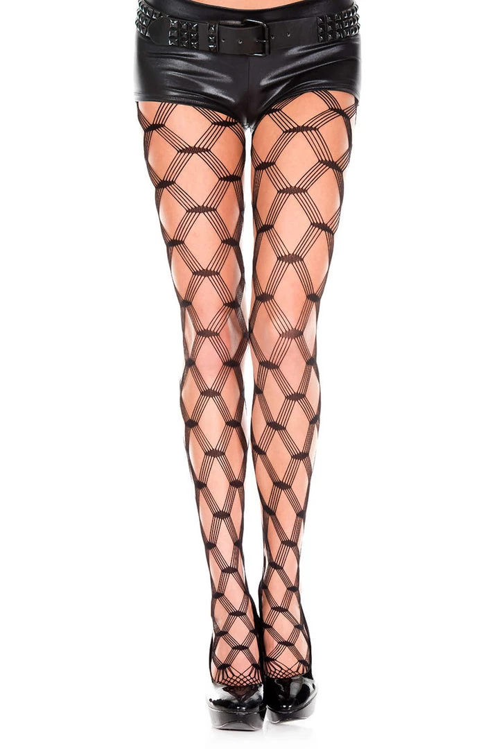 Music Legs Hosiery Strappy Net Pantyhose 3 Music Legs Hosiery Strappy Net Pantyhose