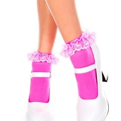 Music Legs Hosiery Ruffled Ankle Socks 14 Music Legs Hosiery Ruffled Ankle Socks