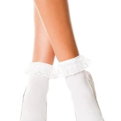 Music Legs Hosiery Ruffled Ankle Socks 17 Music Legs Hosiery Ruffled Ankle Socks