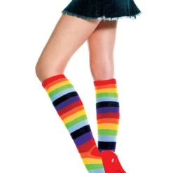 Music Legs Rainbow Knee Highs