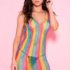 Music Legs Seamless Rainbow Chemise
