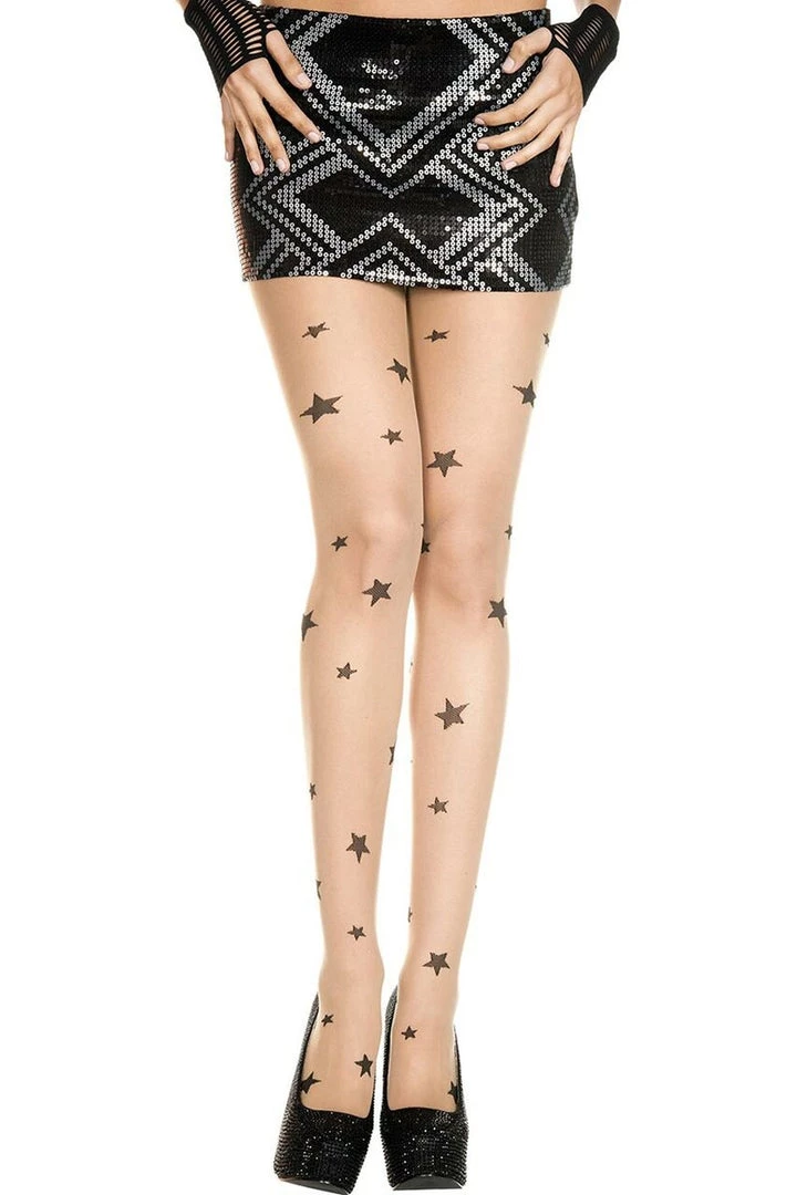 Music Legs Hosiery All Star Sheer Pantyhose 3 Music Legs Hosiery All Star Sheer Pantyhose