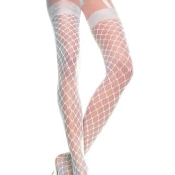 Music Legs Sheer Checkered Pantyhose