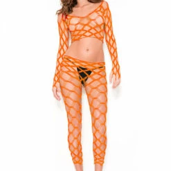 Music Legs Net Crop Top And Pants Lingerie 38 Music Legs Net Crop Top And Pants Lingerie