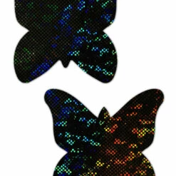 Pastease Black Shattered Glass Monarch Pasties