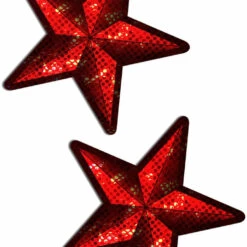 Pastease Red Nautical Star Disco Pasties