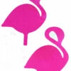 OY Brands Pink Satin Flamingo Nipple Pasties