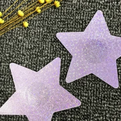 OY Brands Silver Sparkle Stars Pasties